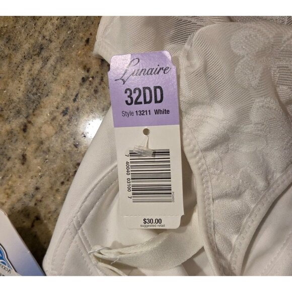 Lot of 2 Lunaire NWT! Style 11111 & 13211 Coolmax Underwire Bra 32DD Jacquard - Picture 4 of 13
